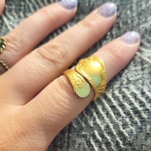 Gold Spoon Ring